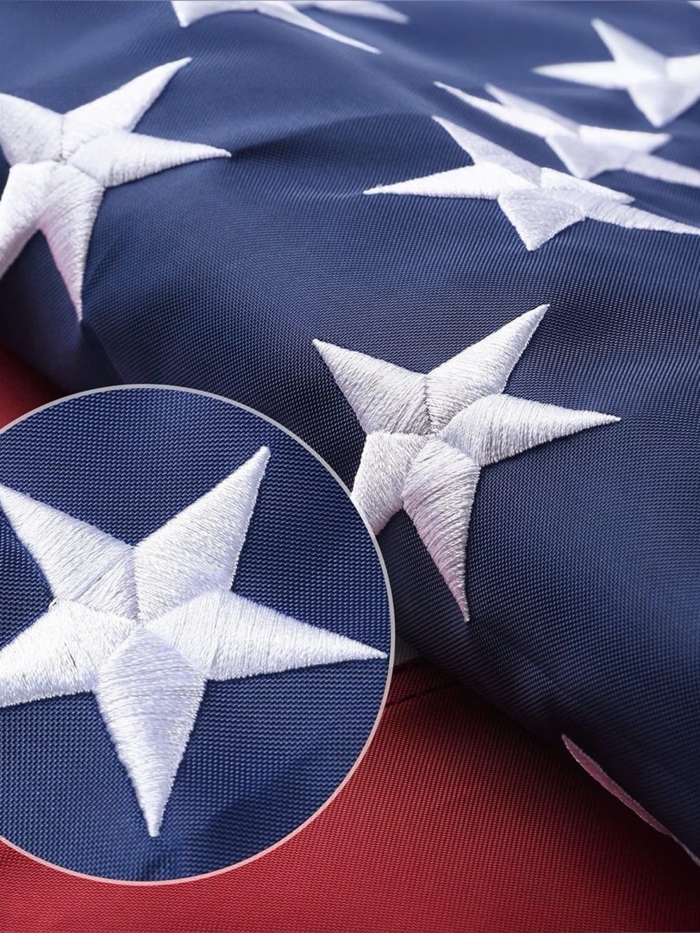 American Flag 5x8 Ft Heavy Duty Outdoor USA Flag Embroidered Stars